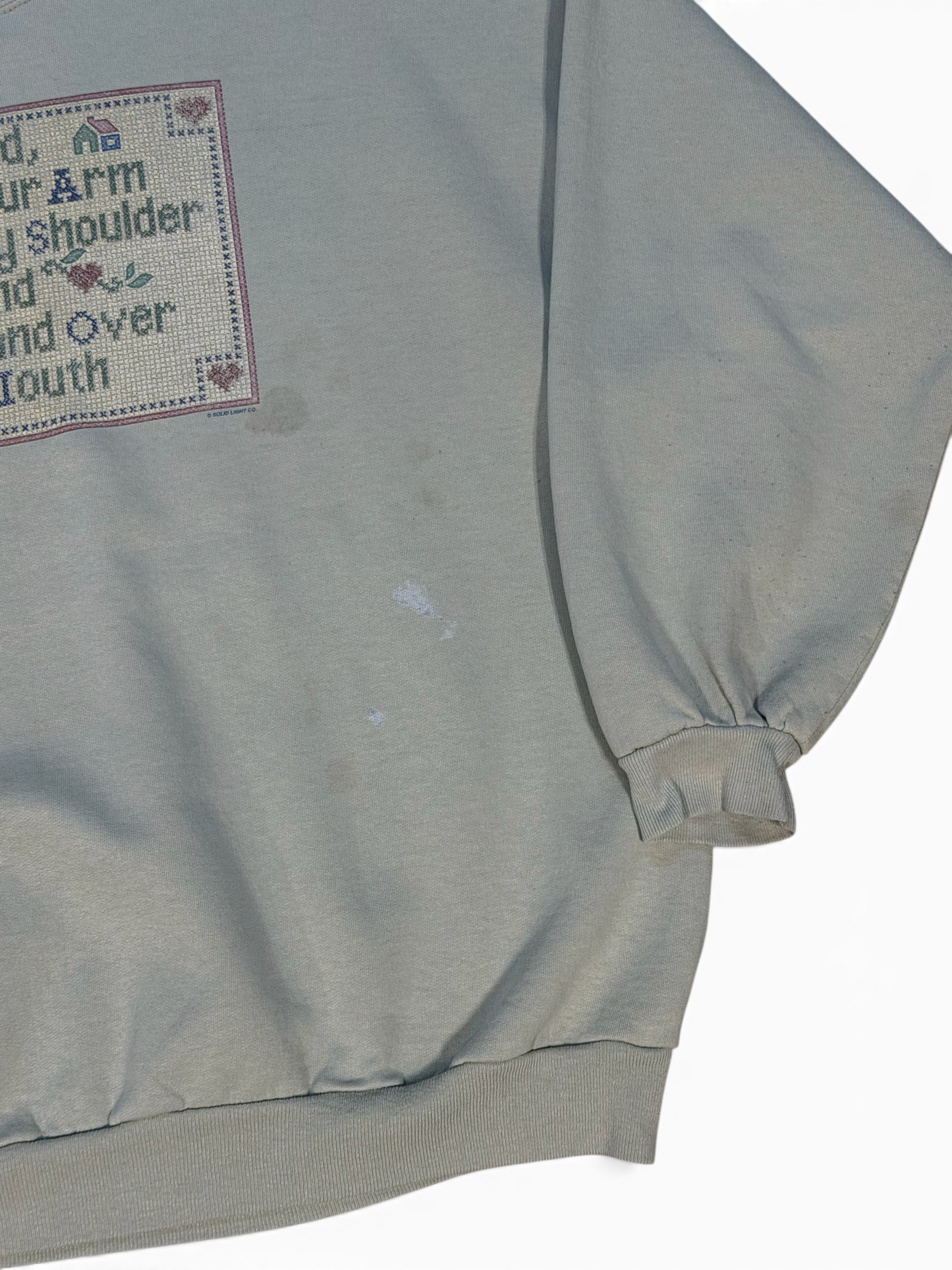 (XXL) Vintage 90s Holy Bible Verse Crewneck