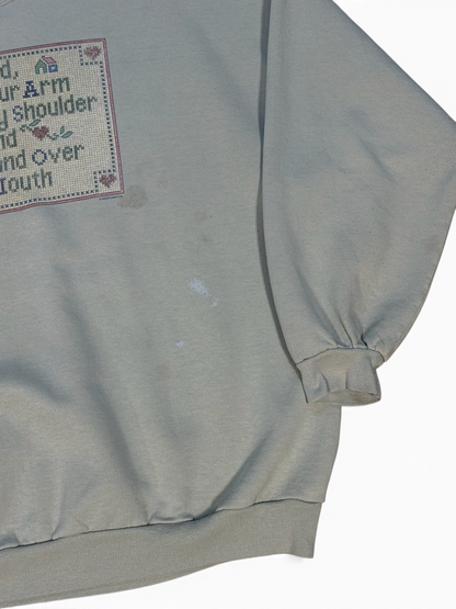 (XXL) Vintage 90s Holy Bible Verse Crewneck