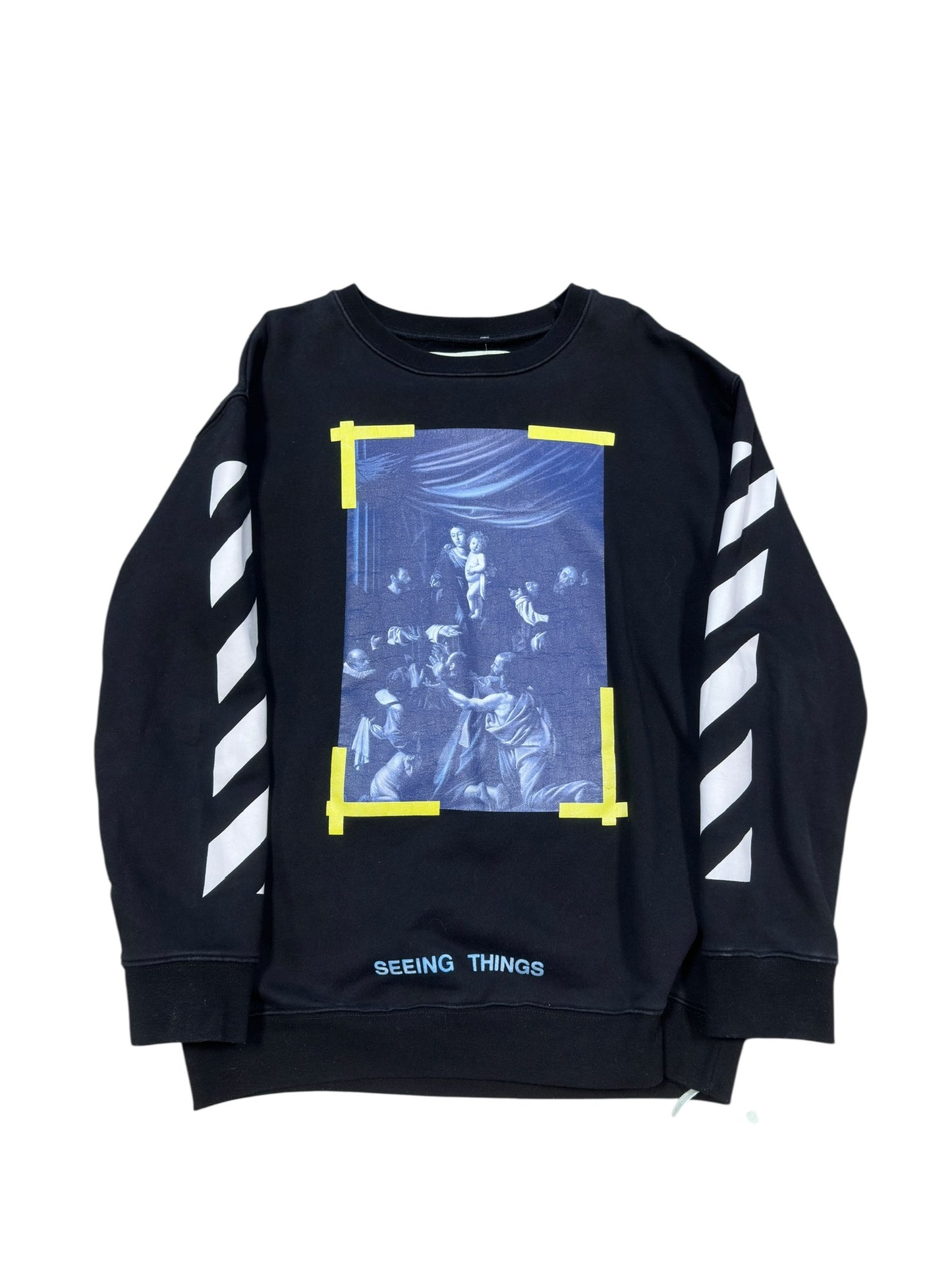 (M) Off White Caravaggio Crewneck Black