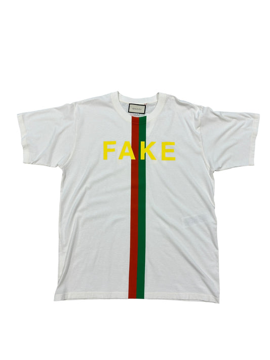 (L) Gucci Fake Not Oversized T-Shirt