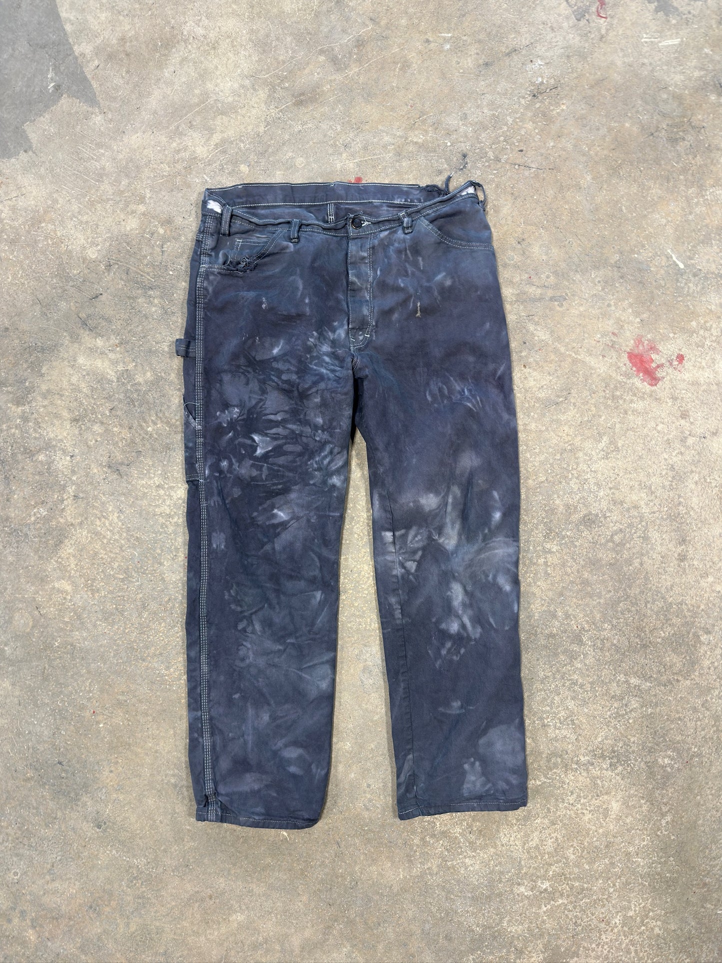 (36 Waist) 00s Dickies Acid Washed Carpenter Pants