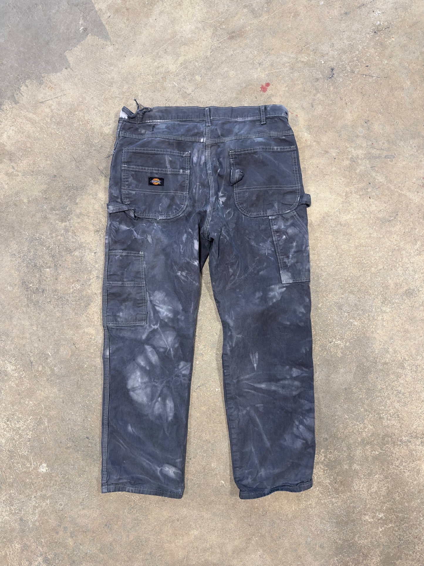(36 Waist) 00s Dickies Acid Washed Carpenter Pants