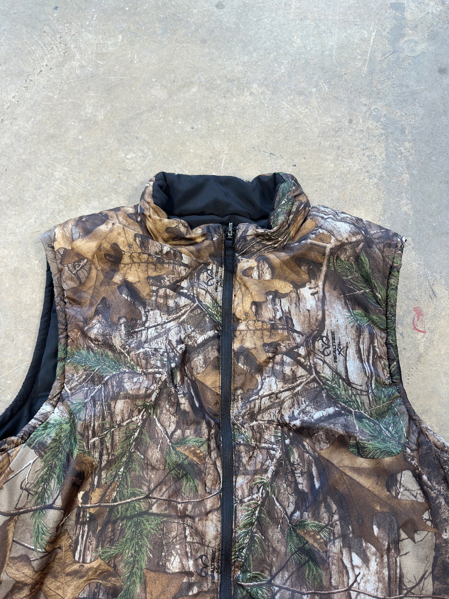(L) Vtg Real Tree Camo Vest