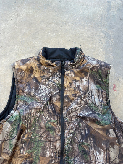 (L) Vtg Real Tree Camo Vest