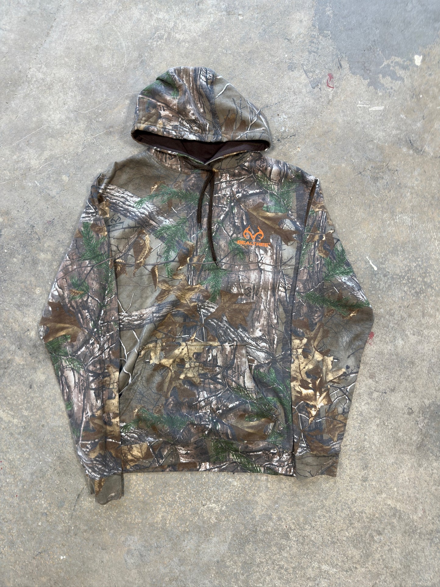 (M) Vtg Real Tree Camo Hoodie