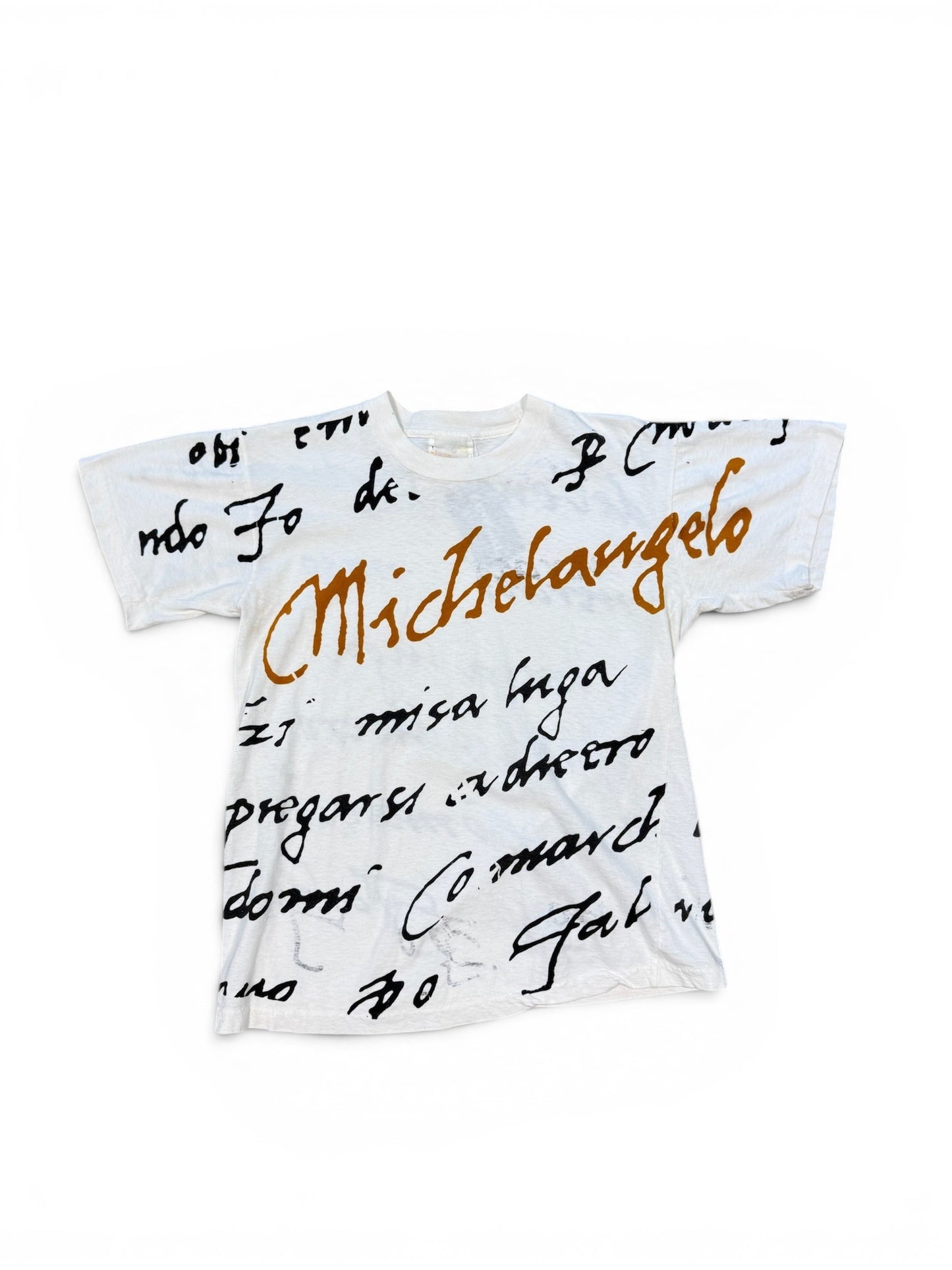 (S) Vintage 90s Michelangelo Art T-Shirt