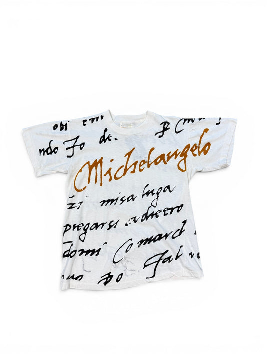 (S) Vintage 90s Michelangelo Art T-Shirt