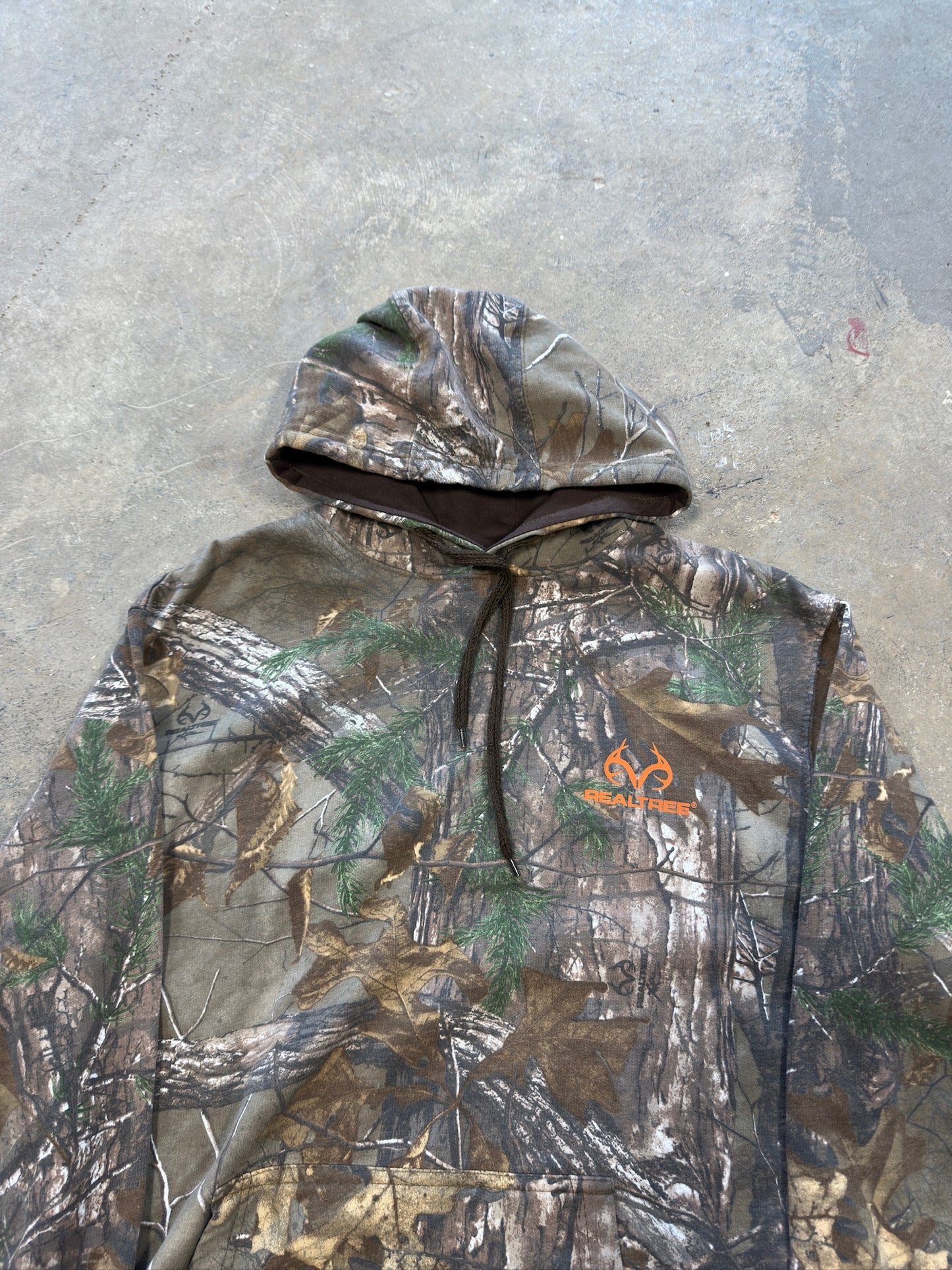 (M) Vtg Real Tree Camo Hoodie