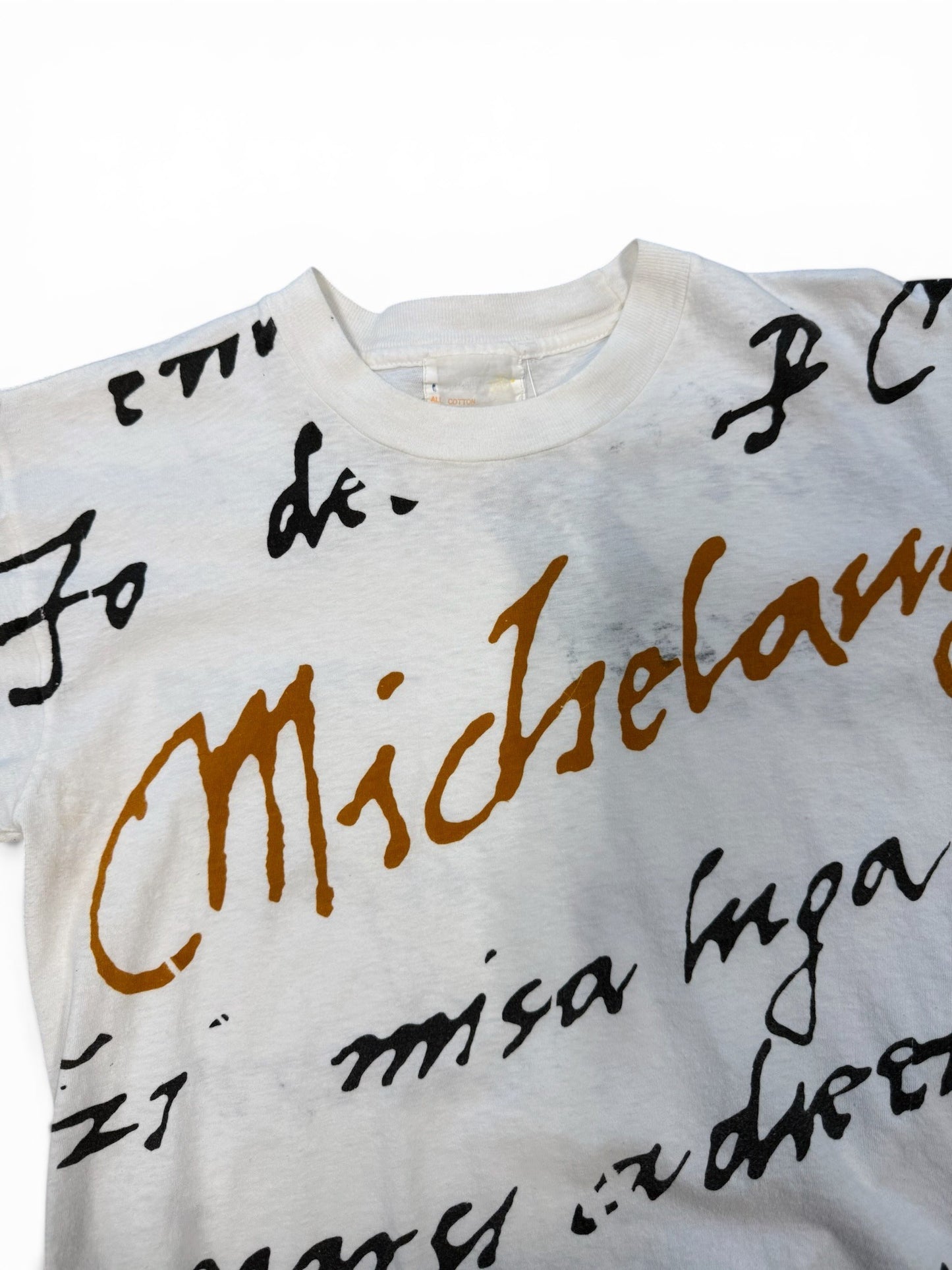 (S) Vintage 90s Michelangelo Art T-Shirt