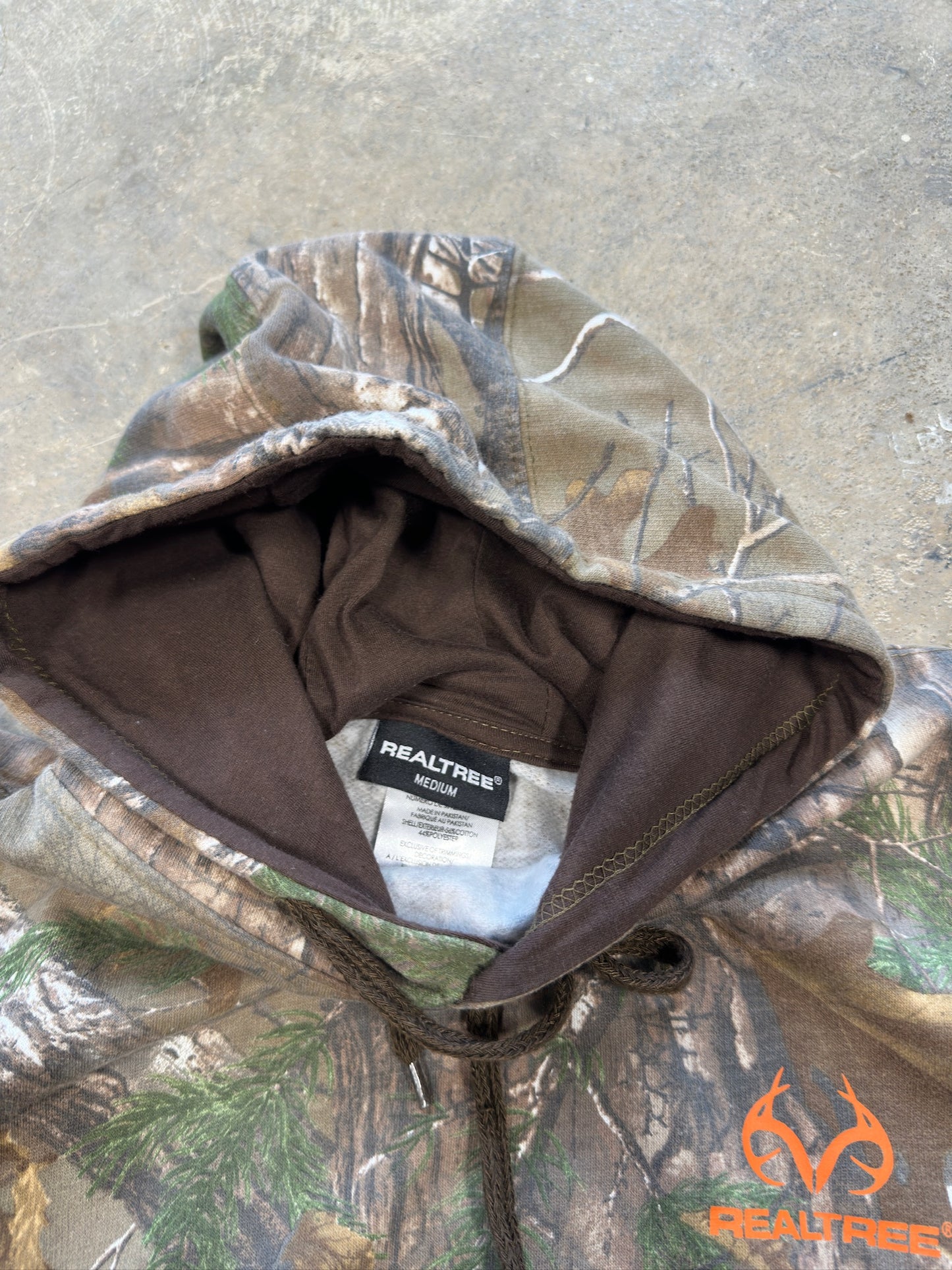 (M) Vtg Real Tree Camo Hoodie
