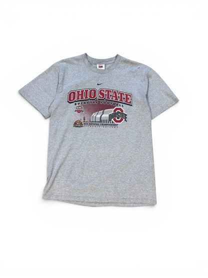 (M) 2007 Nike Ohio State Buckeyes Football Grey T-Shirt