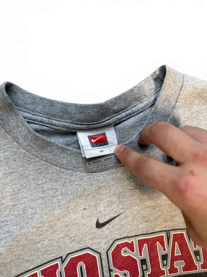 (M) 2007 Nike Ohio State Buckeyes Football Grey T-Shirt