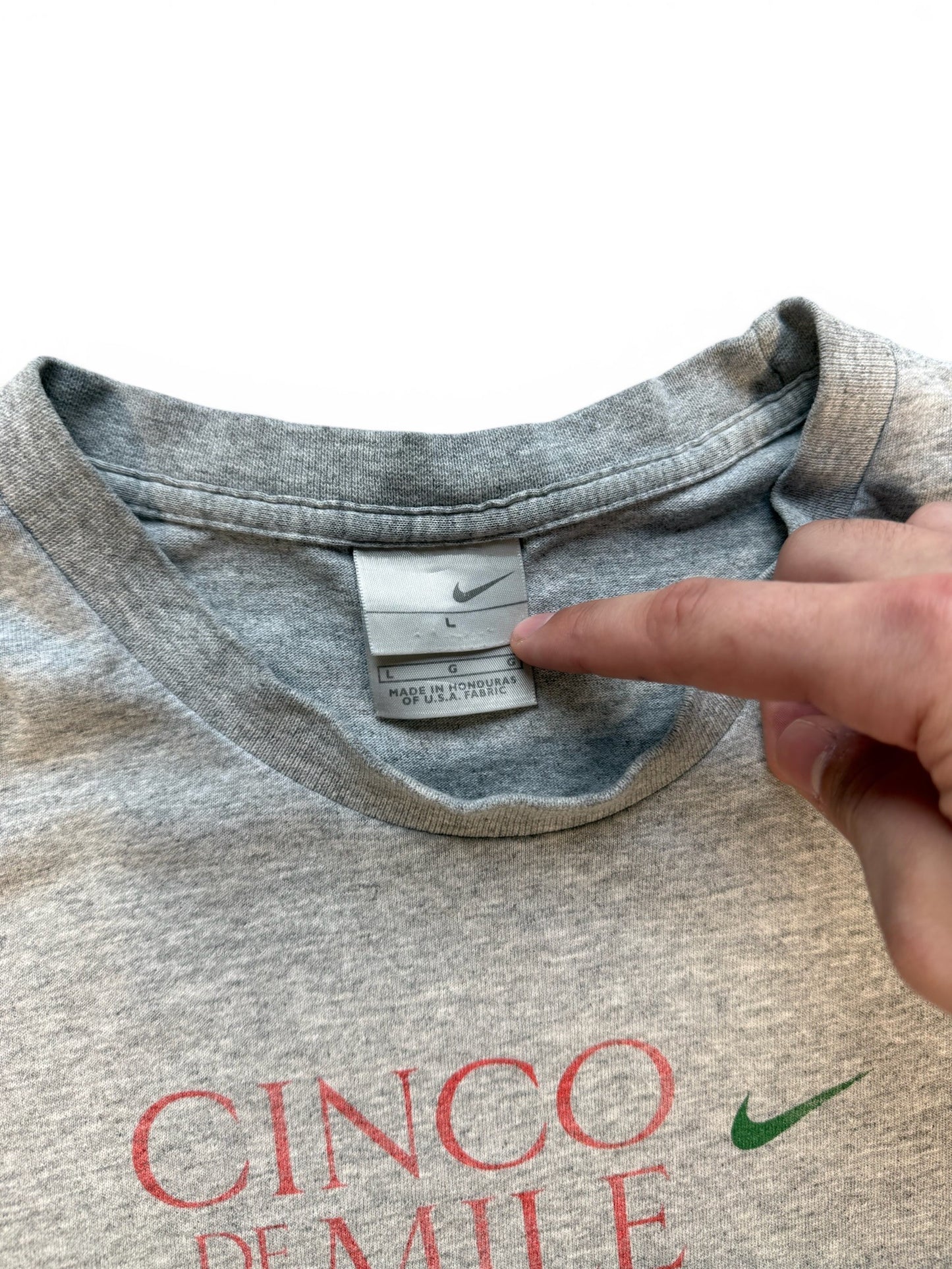 (L) 00s Nike Cinco De Mile Grey T-Shirt