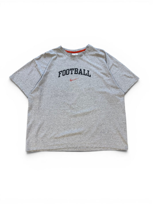 (XL) Vintage 00s Nike Football Graphic Grey T-Shirt
