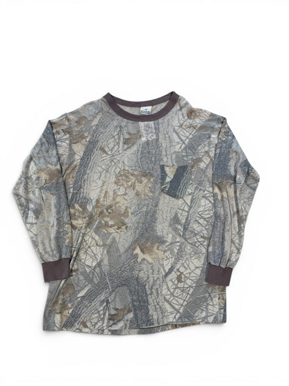 (L) Vtg Red Head Camo Longsleeve Shirt