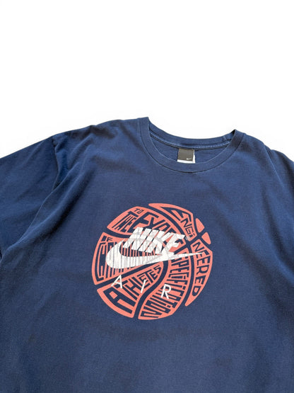 (XL) 00s Nike Air Basketball Navy T-Shirt