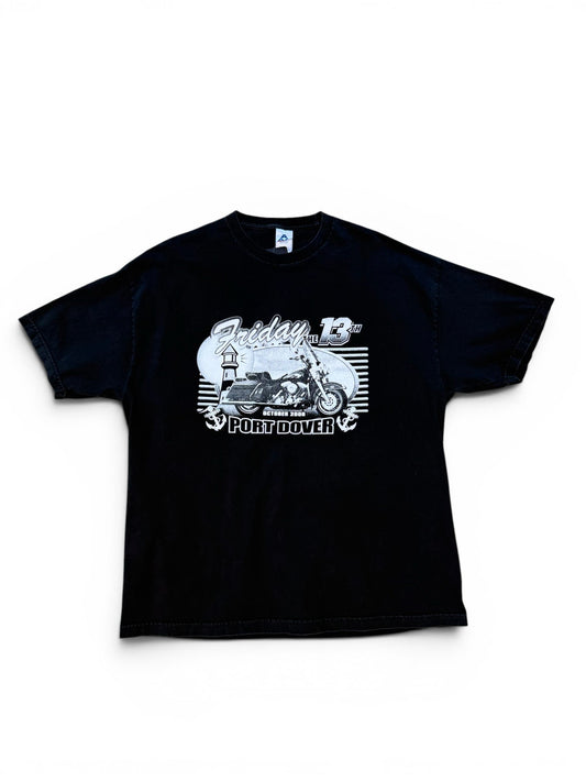 (XXL) 06" Biker Friday The 13th Port Dover T-Shirt