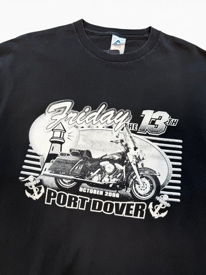 (XXL) 06" Biker Friday The 13th Port Dover T-Shirt