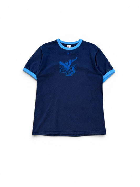 (M) 2006 Nike Torino Olympics Ringer Blue T-Shirt