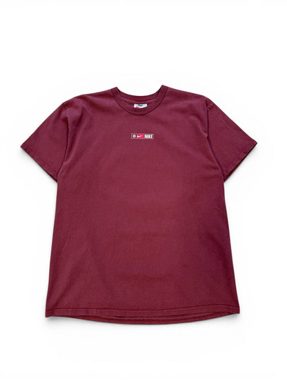 (L) 90s Nike Courage Commitment Challenge Burgundy T-Shirt