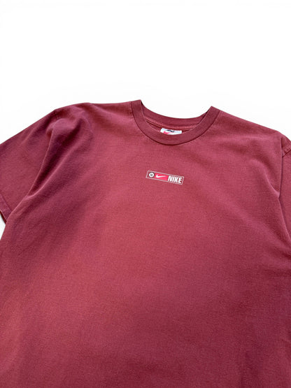 (L) 90s Nike Courage Commitment Challenge Burgundy T-Shirt