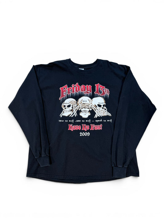 (XL) Vintage 2009 Biker Friday The 13th Longsleeve