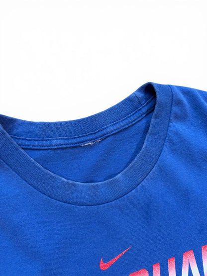 (L) 00s Nike Rock Chalk Kansas Blue T-Shirt