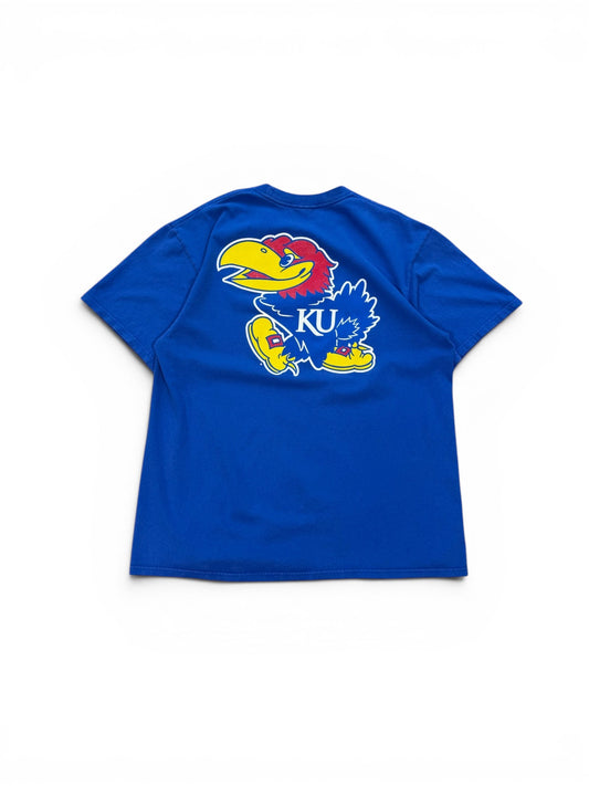 (L) 00s Nike Rock Chalk Kansas Blue T-Shirt