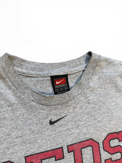 (M) 00s Nike Reds Baseball Grey T-Shirt
