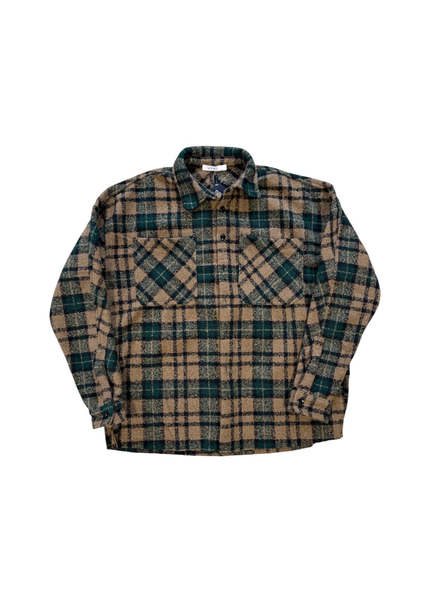 (L) MNML Oversized Plaid Flannel