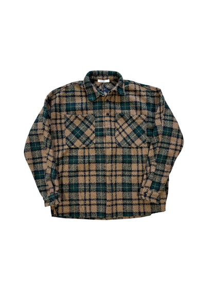 (L) MNML Oversized Plaid Flannel