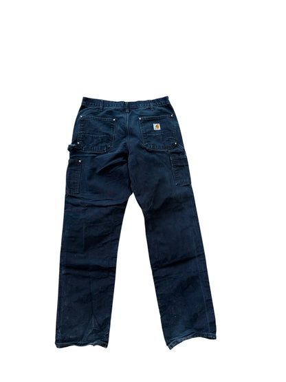 (34x33) Vintage 90s Carhartt Black Double Knees