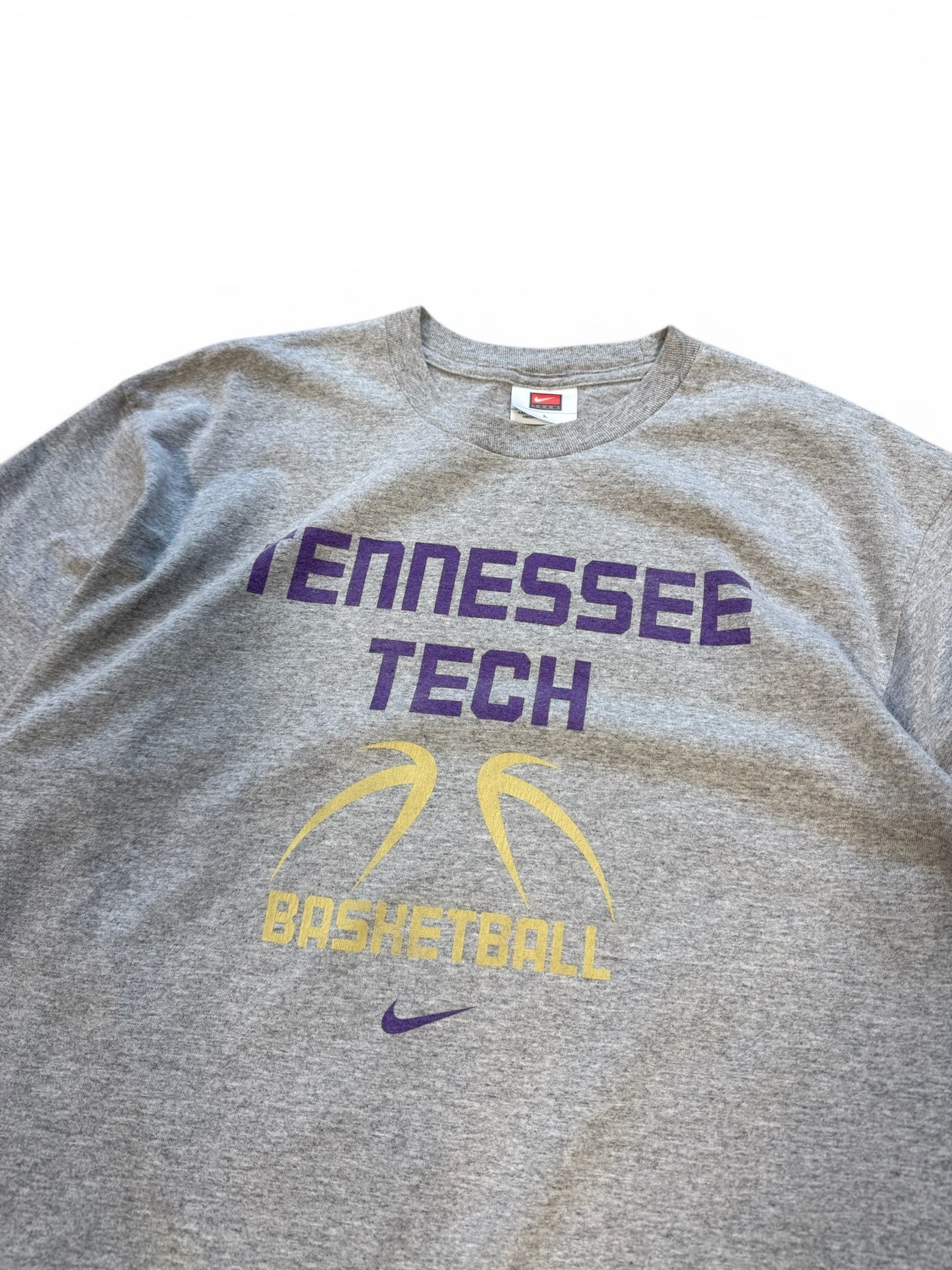 (L) 00s Nike Tennessee Tech Basketball Grey T-Shirt