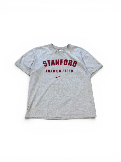 (S) 00s Nike Standford Track & Field Grey T-Shirt
