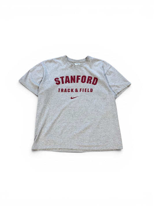 (S) 00s Nike Standford Track & Field Grey T-Shirt