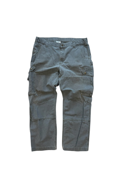 (40 Waist) Vtg Carhartt Green Utility Work Pants