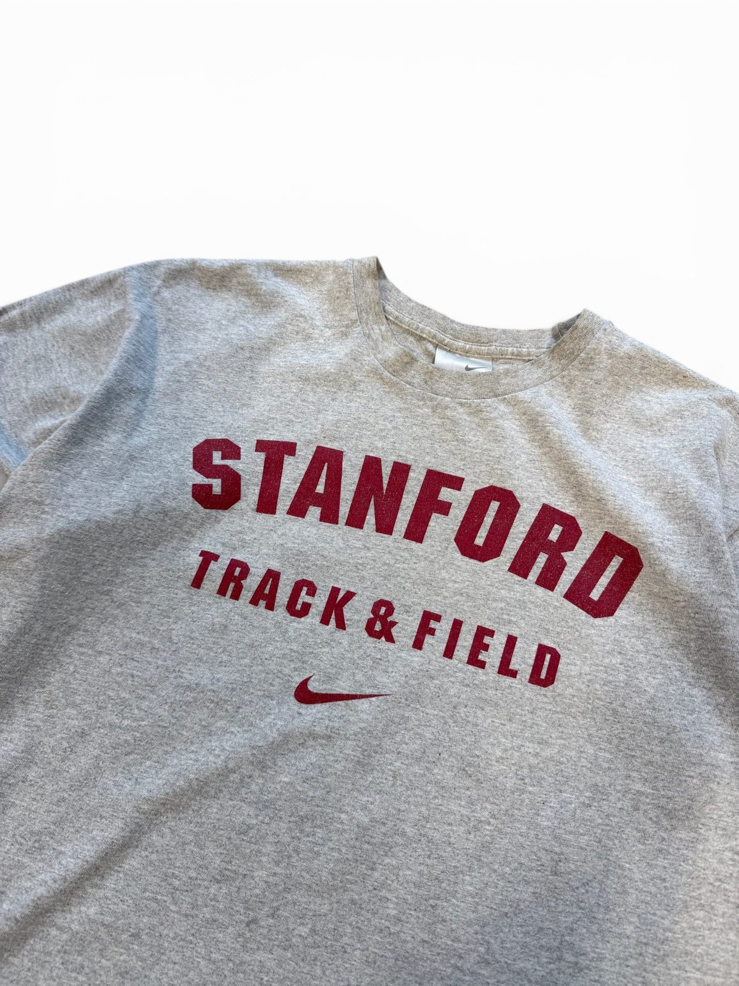 (S) 00s Nike Standford Track & Field Grey T-Shirt