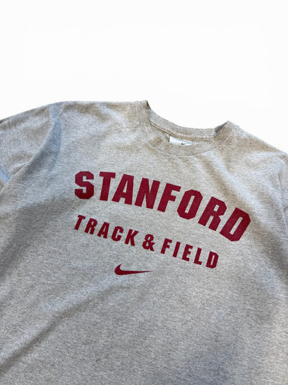 (S) 00s Nike Standford Track & Field Grey T-Shirt