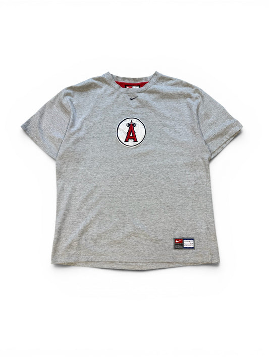 (L) 00s Nike Angels Baseball Grey T-Shirt