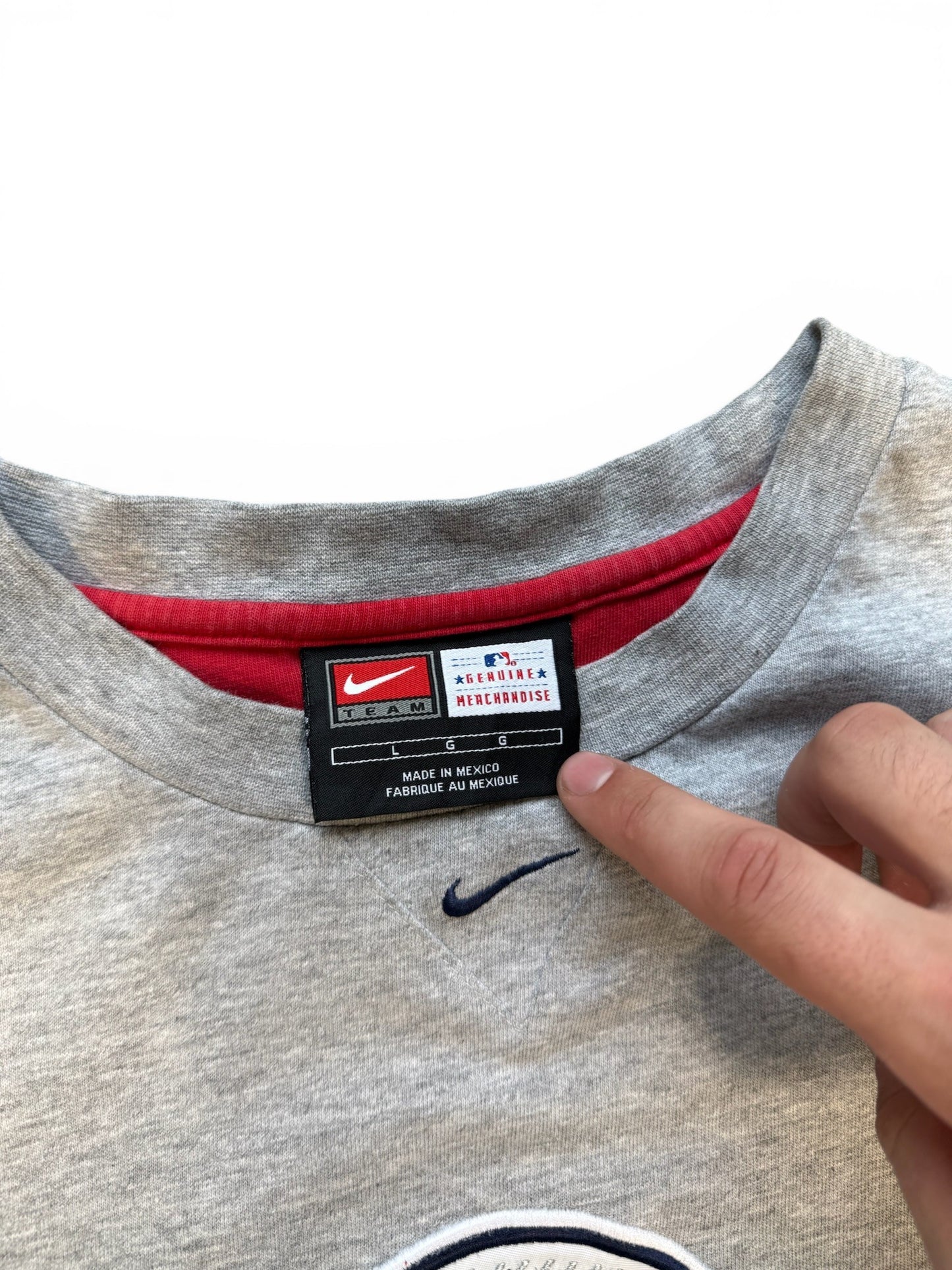 (L) 00s Nike Angels Baseball Grey T-Shirt