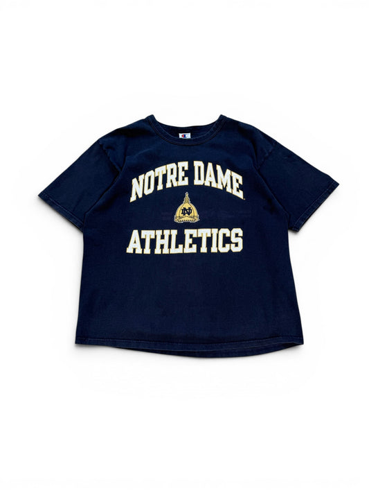 (XL) 00s Notre Dame Athletics Navy T-Shirt