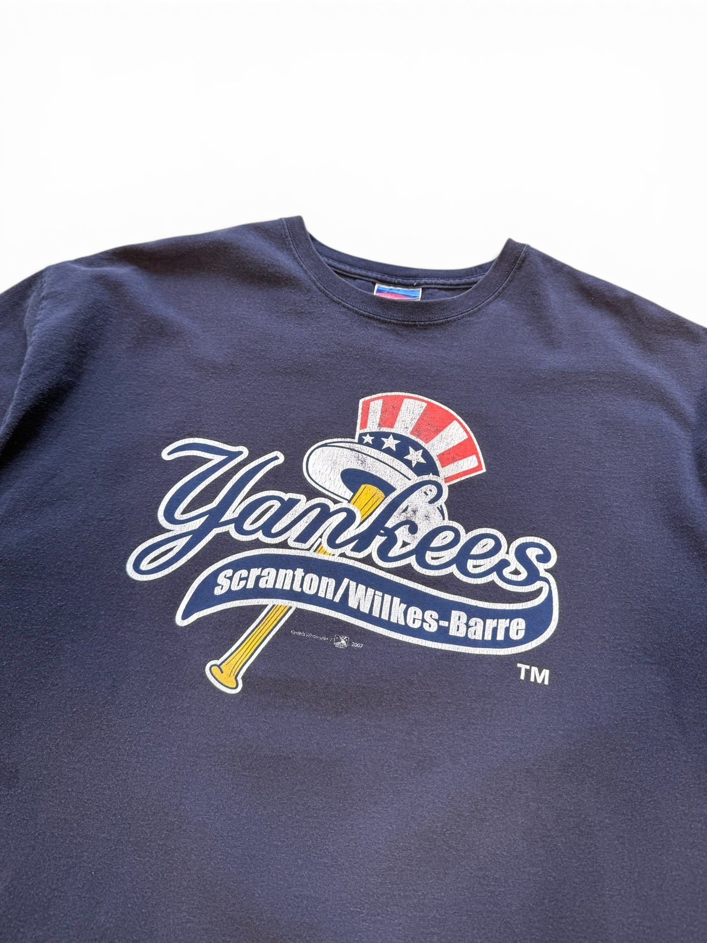(XL) 2007 Yankees Minor League Baseball Navy T-Shirt