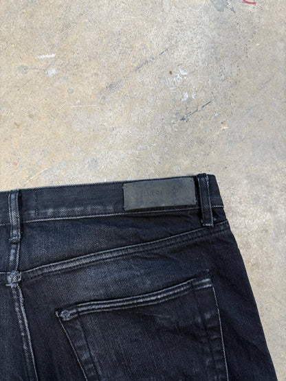 Fear Of God Mainline Distressed Denim Black Sz 34 Waist