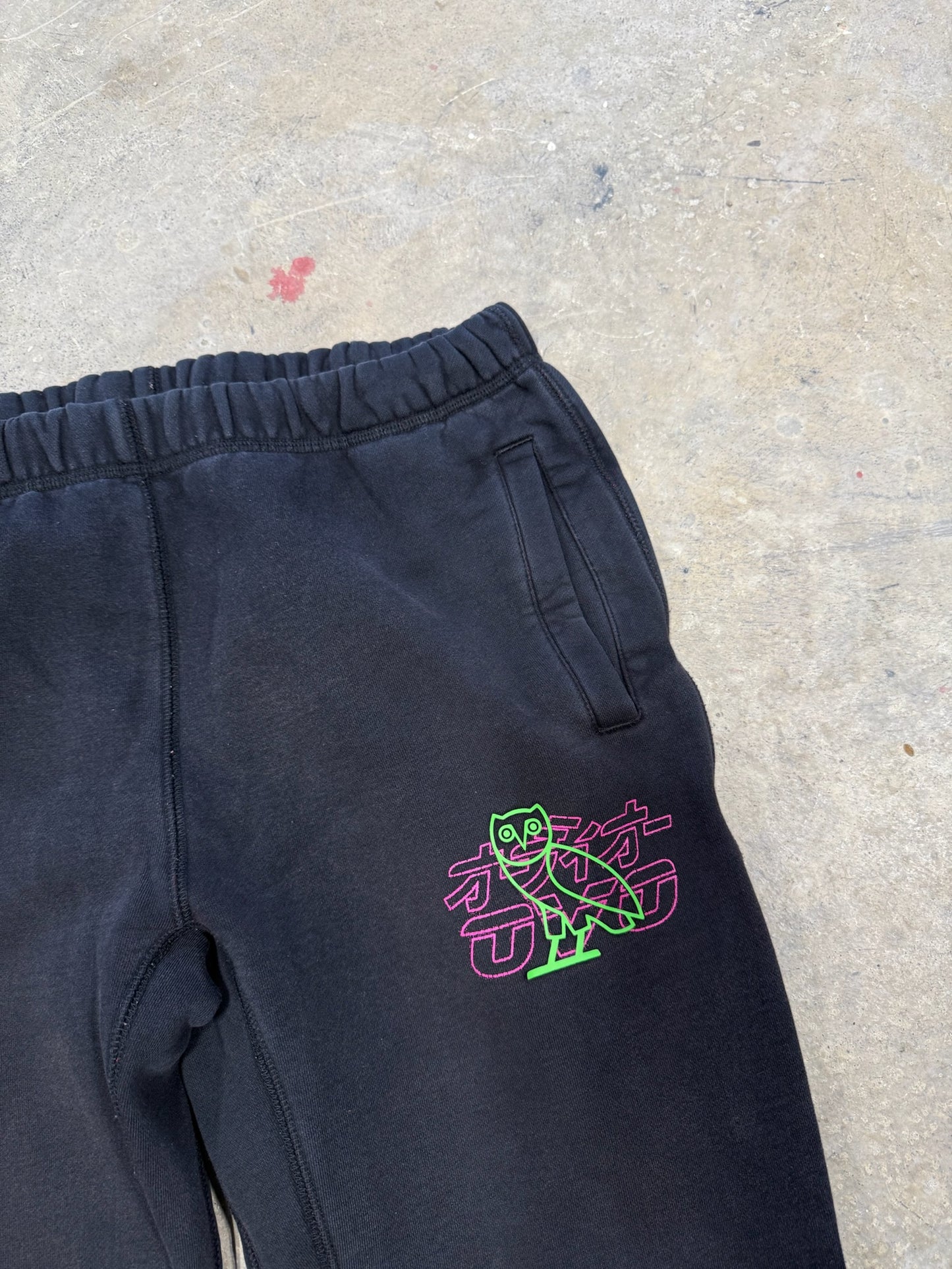 OVO Neon Lights Sweatpants Black Sz M