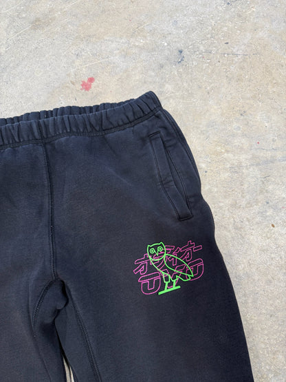 OVO Neon Lights Sweatpants Black Sz M