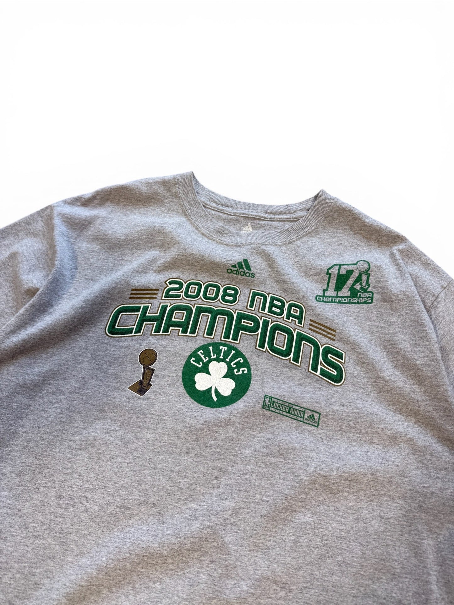 (XL) 2008 Boston Celtics NBA Champions Grey T-Shirt