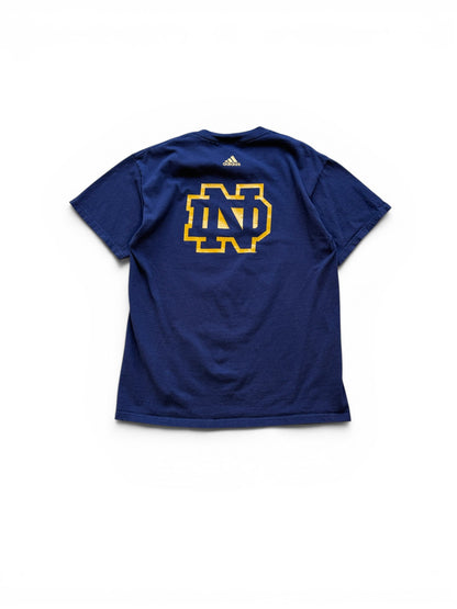 (M) 00s Adidas Notre Dame Irish Navy T-Shirt