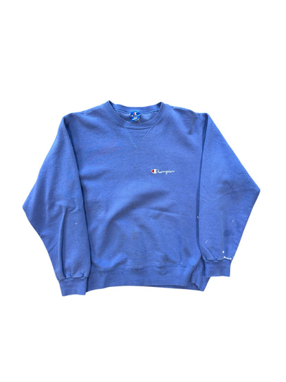 (L) 90s Champion Purple Crewneck