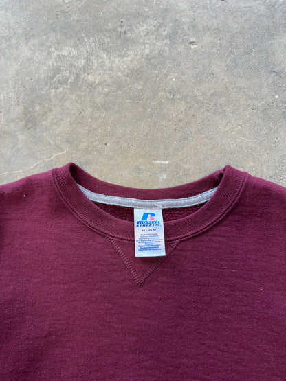 (M) 00s Russell Athletics Burgundy Crewneck