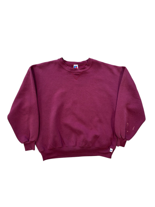 (XXL) Vtg Russell Athletics Burgundy Crewneck